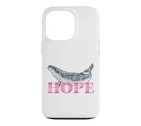 Carcasa para iPhone 13 Pro Ballena jorobada Hope Line Art - Diseño detallado de Ballena