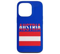 Carcasa para iPhone 13 Pro Bandera de Austria Colores Orgullo Nacional Patriótico