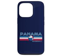 Carcasa para iPhone 13 Pro Bandera de béisbol de Panamá América Central Patrimonio panameño