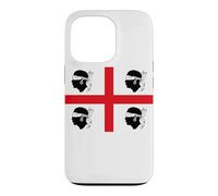 Carcasa para iPhone 13 Pro Bandera de Cerdeña Italia 4 Moros Cerdeña