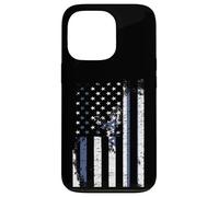 Carcasa para iPhone 13 Pro Bandera de Israel Envejecido, Encima, Bandera Americana