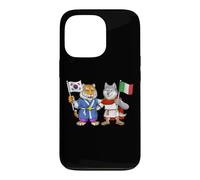 Carcasa para iPhone 13 Pro Bandera de Italia y Corea del Sur Raíces ítalo-Coreanas