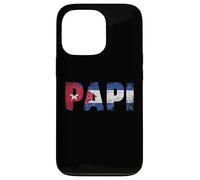Carcasa para iPhone 13 Pro Bandera de Papi Cuba, diseño Vintage Envejecido, Cuba Papi