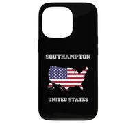 Carcasa para iPhone 13 Pro Bandera Envejecida de Nueva York Southampton Pride