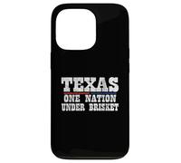 Carcasa para iPhone 13 Pro Barbacoa Texas One Nation Under Brisket - Divertida Barbacoa de Texas
