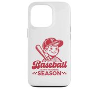 Carcasa para iPhone 13 Pro Baseball Is My Favorite Season - Camiseta Deportiva Divertida para Jugador Retro