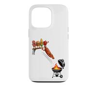 Carcasa para iPhone 13 Pro BBQ de Buceo con Salchicha voladora - Barbacoa Parrilla