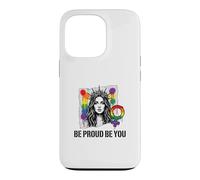 Carcasa para iPhone 13 Pro Be Proud and Be You Rainbow LGBTQ Pride Feminista