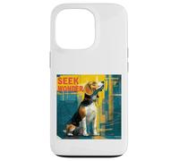 Carcasa para iPhone 13 Pro Beagle Explorador Urbano con Elementos atrevidos del Paisaje