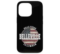 Carcasa para iPhone 13 Pro Belleville Illinois, Bandera Americana Vintage