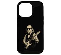 Carcasa para iPhone 13 Pro Ben Franklin Tocando la Guitarra Divertido 4 de Julio Retro Vintage