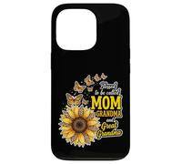 Carcasa para iPhone 13 Pro Bendecidos de ser llamados Mamá y Abuela Sunflower Día de la Madre