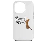 Carcasa para iPhone 13 Pro Bengal Cat Mom I Mama Family Pet Friend for Men Women