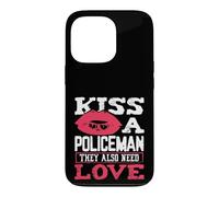 Carcasa para iPhone 13 Pro Besar a un policía Necesita Amor también Oficial de policía