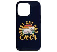 Carcasa para iPhone 13 Pro Best Cat Dad Ever Bambino, Divertido Propietario de Gatos sin Pelo, Retro