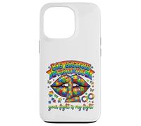 Carcasa para iPhone 13 Pro Big Sisters Fight Too Autism Concientización Puzzle Labios