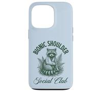 Carcasa para iPhone 13 Pro Bionic Shoulder Social Club Raccoon Lesiones Recuperación Divertido