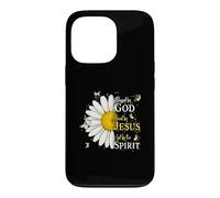 Carcasa para iPhone 13 Pro Blessed by God Loved by Jesus Led by Spirit Faith
