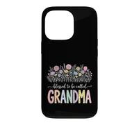 Carcasa para iPhone 13 Pro Blessed To Be Called Grandma Diseño Floral