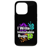 Carcasa para iPhone 13 Pro Blockchain Developer Funny I Write Immutable Bugs