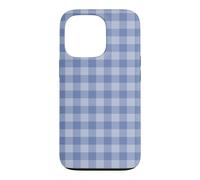 Carcasa para iPhone 13 Pro Blueberry Blue Gingham Preppy Estética Femenina Moda De Moda