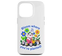 Carcasa para iPhone 13 Pro Bonito diseño de Flor de Rana Que florece Donde estás plantado