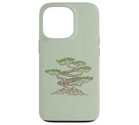 Carcasa para iPhone 13 Pro Bonsai - Árbol de meditación japonés para jardín Zen japonés, Verde y marrón