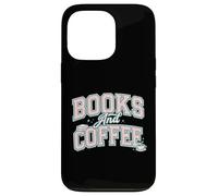 Carcasa para iPhone 13 Pro Books and Coffee Cozy Reader Typography Pastel Design