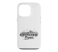Carcasa para iPhone 13 Pro Bosquejo de Paisaje Urbano del Puente de Carlos de Pr