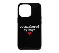 Carcasa para iPhone 13 Pro Boy Mom Outnumbered by Boys Mama,I Love My Sons,Mom of Boys