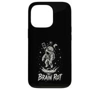 Carcasa para iPhone 13 Pro Brain Rot Astronaut Graphic Surrealista Space Gamer Meme Gift