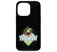 Carcasa para iPhone 13 Pro Brasil tucán Retro Samba Carnaval Recuerdo Vintage