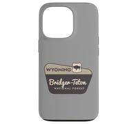 Carcasa para iPhone 13 Pro Bridger-Teton National Forest Wyoming Señal de Bienvenida Vacaciones