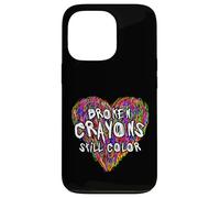 Carcasa para iPhone 13 Pro Broken Crayons Still Color Mental Health Awareness