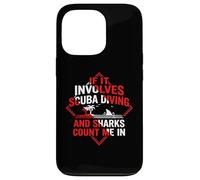 Carcasa para iPhone 13 Pro Buceo | Si Involucra Buceo y Tiburones Cuenta Conmigo