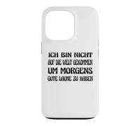 Carcasa para iPhone 13 Pro Buen Humor por la Mañana Gruñón Matutino Dicho Alemán