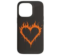 Carcasa para iPhone 13 Pro Burning Heart Y2K Grunge