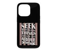 Carcasa para iPhone 13 Pro Busque esas Cosas Que están Arriba, versículo bíblico de la KJV