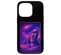 Carcasa para iPhone 13 Pro Cabezas Moai Isla de Pascua - Arte de la Galaxia Alienígena Rapa NUI