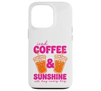 Carcasa para iPhone 13 Pro Café Helado y Bebida de Verano Sunshine Cold Brew