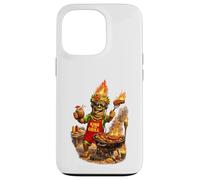 Carcasa para iPhone 13 Pro Camisa Tiki Man King of The Grill - Funny Island BBQ Tiki Art