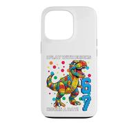 Carcasa para iPhone 13 Pro Camiseta Dino I Play with Bricks 6 7 Hours per Day