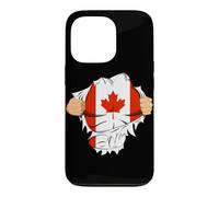 Carcasa para iPhone 13 Pro Canadian Superhero Canada Flag Patriot Gift