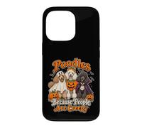 Carcasa para iPhone 13 Pro Caniches Porque la Gente es Espeluznante Divertido Halloween Perro mamá D