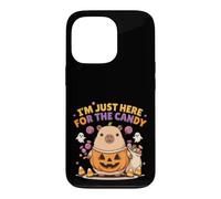 Carcasa para iPhone 13 Pro Capybara Just Here for The Candy Lindo Disfraz de Halloween