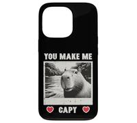 Carcasa para iPhone 13 Pro Capybara Selfie Make Me Capy Hombres Mujeres Niños