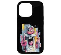 Carcasa para iPhone 13 Pro Cara gráfica Divertida de Carpintero con Graffiti Pop