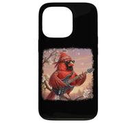 Carcasa para iPhone 13 Pro Cardenal Norteño Guitarra Aves Biólogo Ornitólogo Pájaro