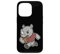 Carcasa para iPhone 13 Pro Caricatura de Rugby Rhino Carga