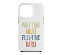 Carcasa para iPhone 13 Pro Carli Personalized Retro Girls Part-Time Carli Name